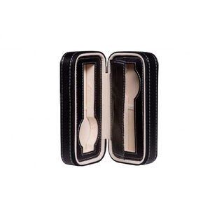 908 Fekete műbőr utazótok 2db órának