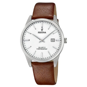 Festina Classic 20512/2 f&eacute;rfi anal&oacute;g kar&oacute;ra bőr sz&iacute;jjal
