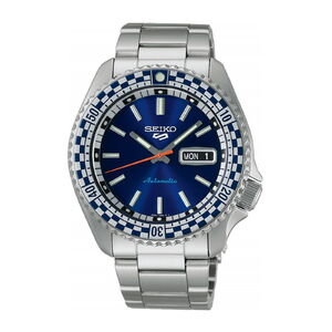 SRPK65K1 Seiko 5 Sports Petrol Blue Checker Flag Special Edition automata férfi analóg karóra