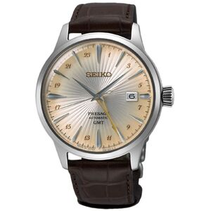 SSK041J1 Seiko Presage Rusty Nail Cocktail Time GMT automata férfi analóg karóra